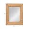 Hello Honey® 25.5" Handwoven Rattan Rectangle Wall Mirror